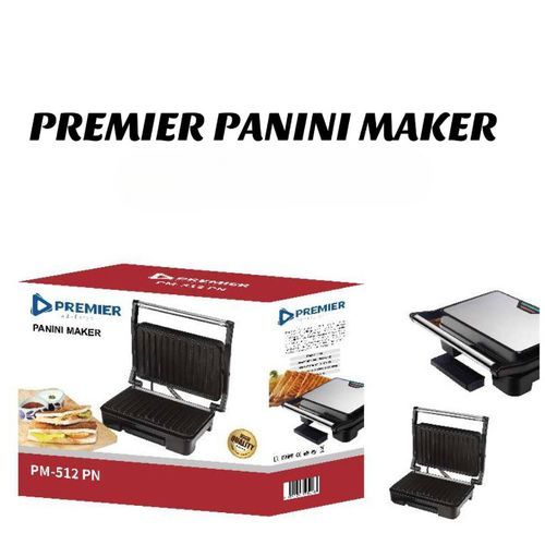 (LIMITED OFFER) Premier panini press maker PM512 non stick sandwich waffle makers  electronics and appliances small appliances  specialty appliances sandwich makers panini presses black