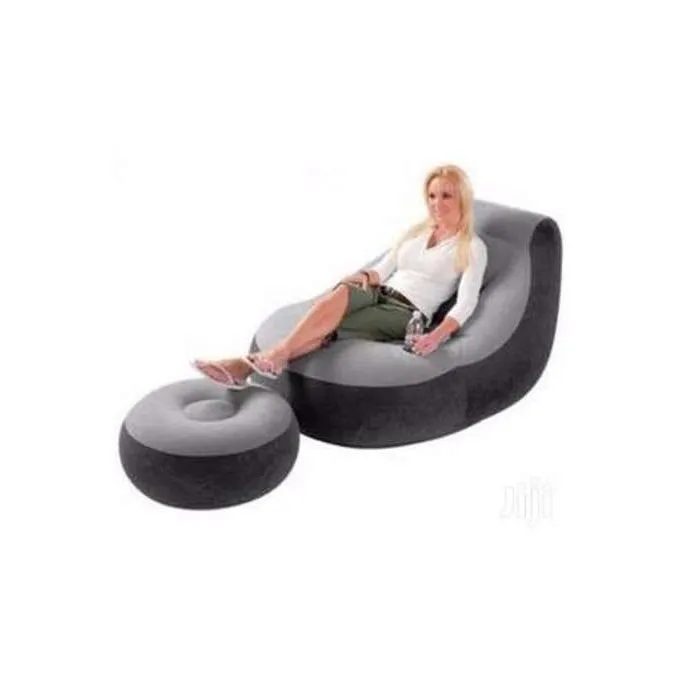 Intex Inflatable Seat With Footrest + Manual Pump