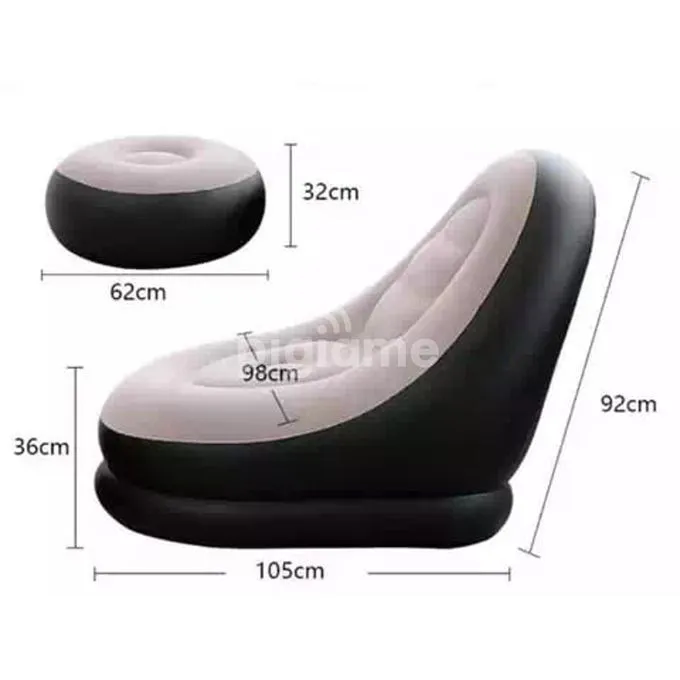 Intex Inflatable Seat With Footrest + Manual Pump