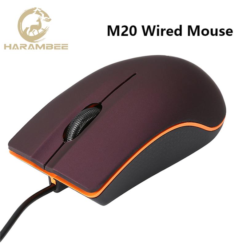 (NOT FOR SALE) New M20 Wired Mouse 1200dpi Computer Office Mouse Matte USB Gaming Mice For PC Notebook Laptop Non Slip Wired Mouse Gamer Black