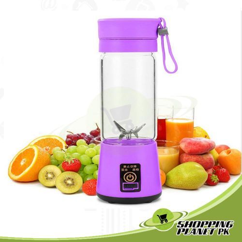 Portable Blender Juicer, Mixer, USB Rechargeable - Purple