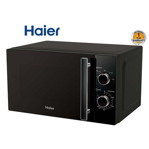 Haier Analog 20L Microwave Oven 700W - Black- HMW20MB