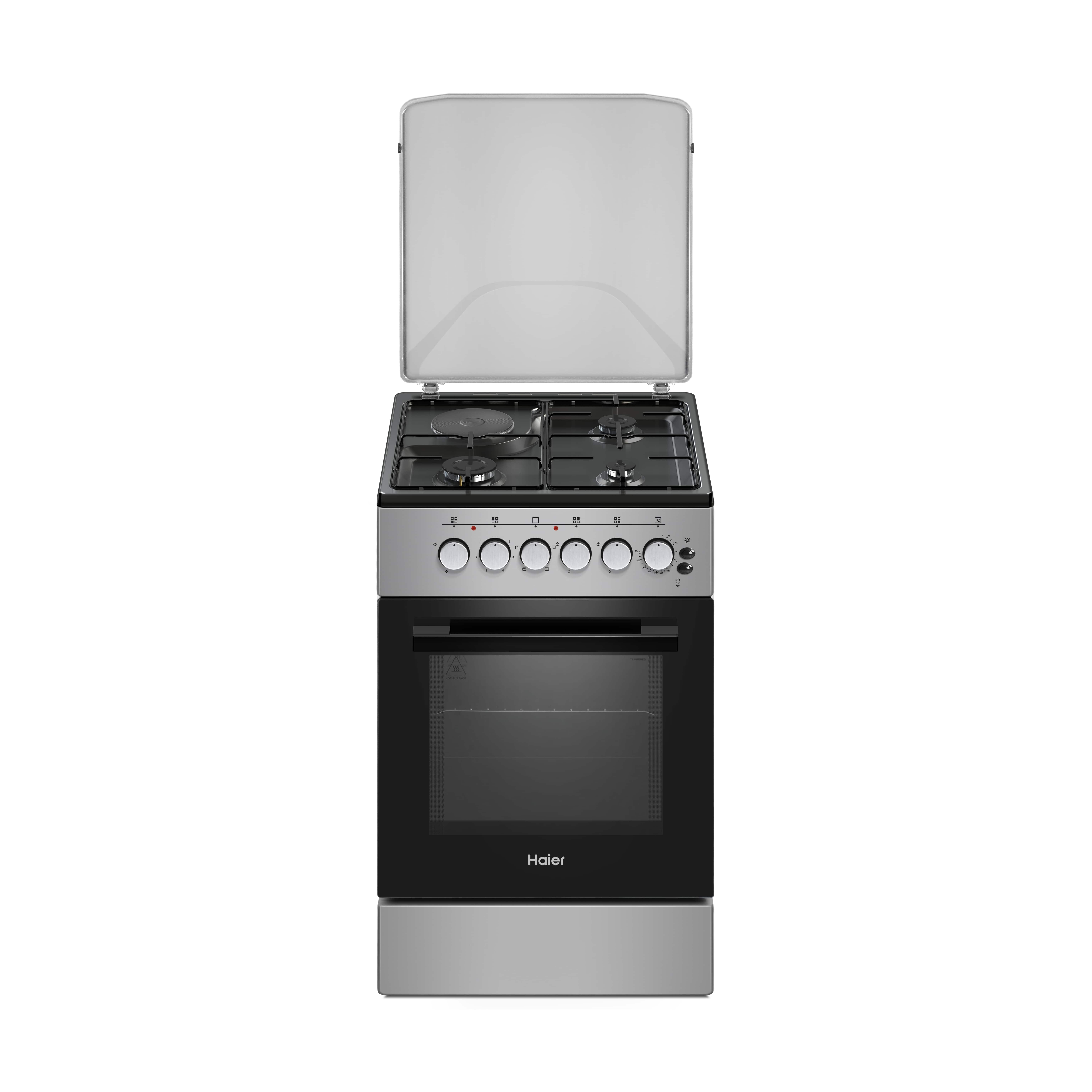 Haier 3Gas + 1Electric 50X60 Cooker with Electric Oven -ECR1031EESB