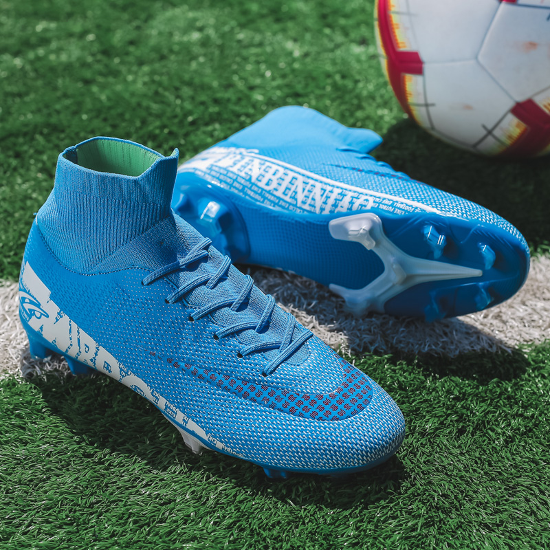 Children And Men&apos;s Football Shoes Long Spike Soccer Boots Non-slip Football Shoes Training Sneakers