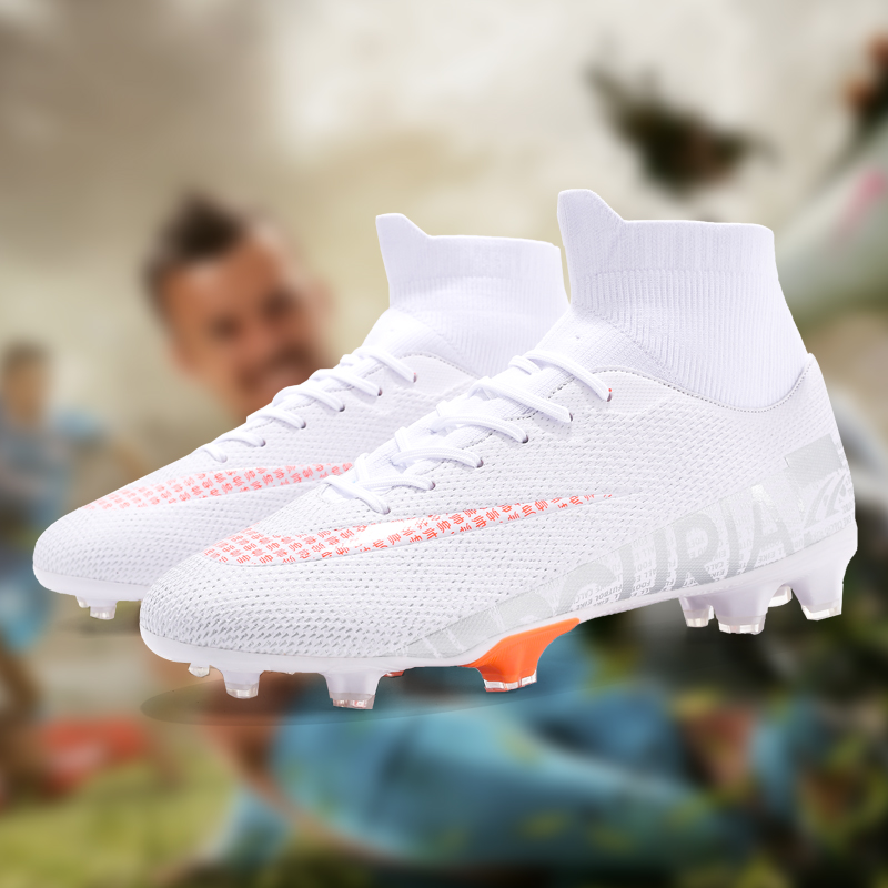 Children And Men&apos;s Football Shoes Long Spike Soccer Boots Non-slip Football Shoes Training Sneakers
