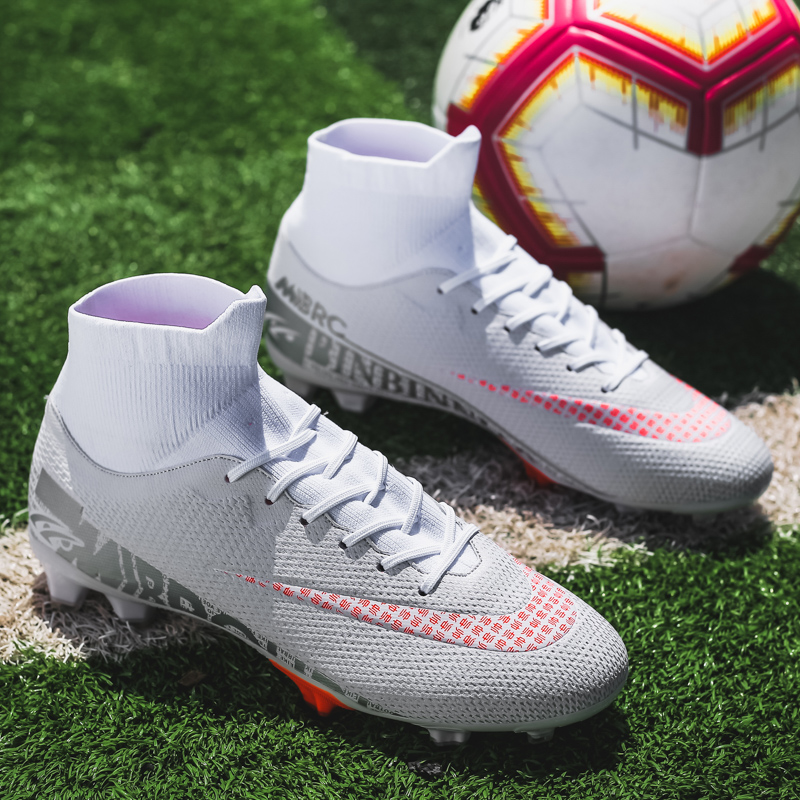 Children And Men&apos;s Football Shoes Long Spike Soccer Boots Non-slip Football Shoes Training Sneakers
