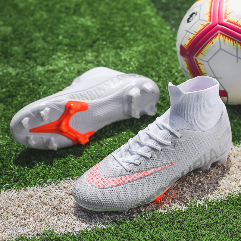 Children And Men&apos;s Football Shoes Long Spike Soccer Boots Non-slip Football Shoes Training Sneakers
