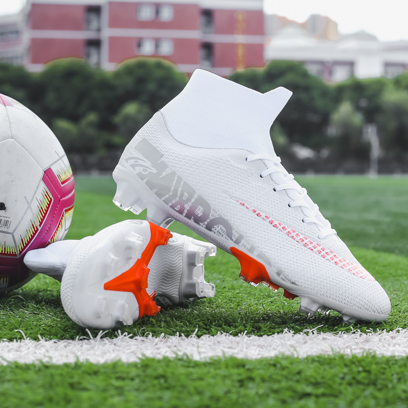 Children And Men&apos;s Football Shoes Long Spike Soccer Boots Non-slip Football Shoes Training Sneakers
