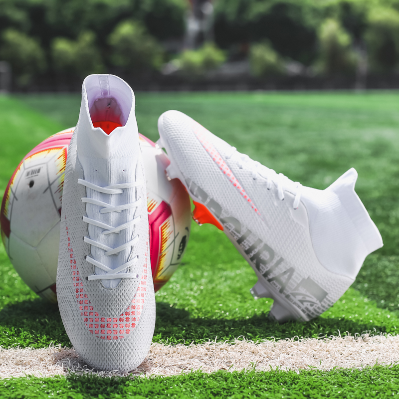 Children And Men&apos;s Football Shoes Long Spike Soccer Boots Non-slip Football Shoes Training Sneakers