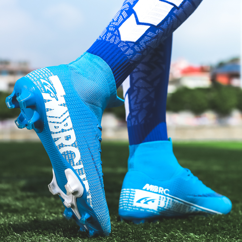 Children And Men&apos;s Football Shoes Long Spike Soccer Boots Non-slip Football Shoes Training Sneakers