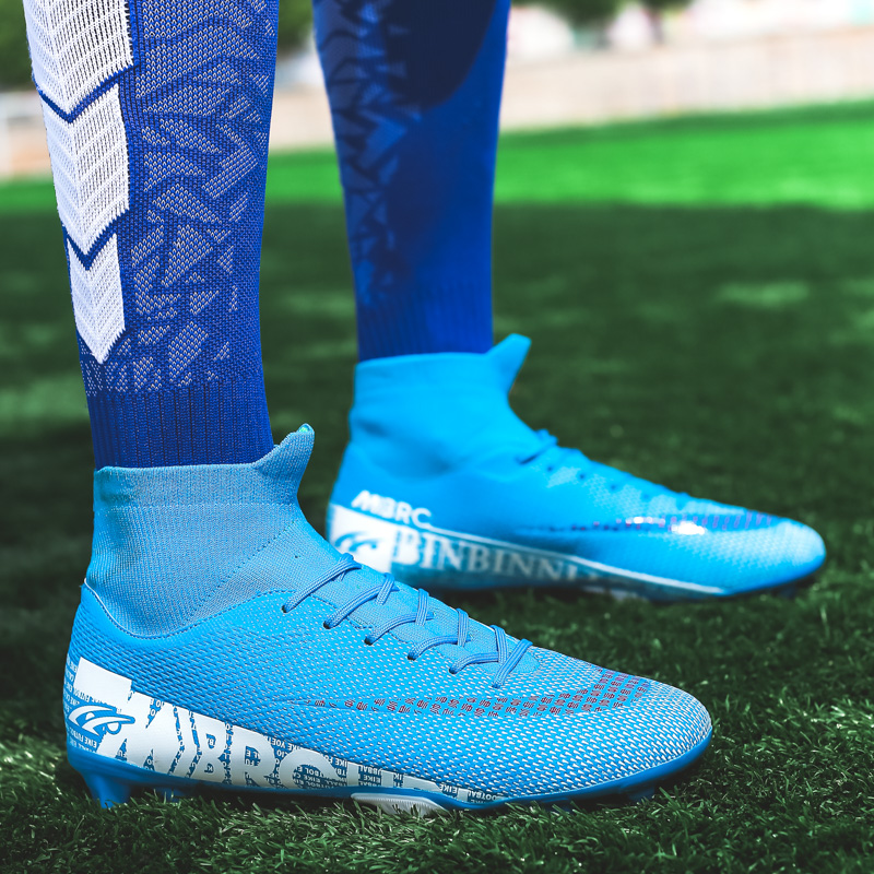 Children And Men&apos;s Football Shoes Long Spike Soccer Boots Non-slip Football Shoes Training Sneakers