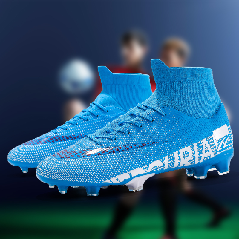 Children And Men&apos;s Football Shoes Long Spike Soccer Boots Non-slip Football Shoes Training Sneakers