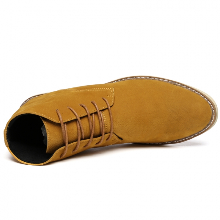 Men Fashion Boots Pointed Leather Lace-up Business Formal Oxford Office Casual Flat British Work