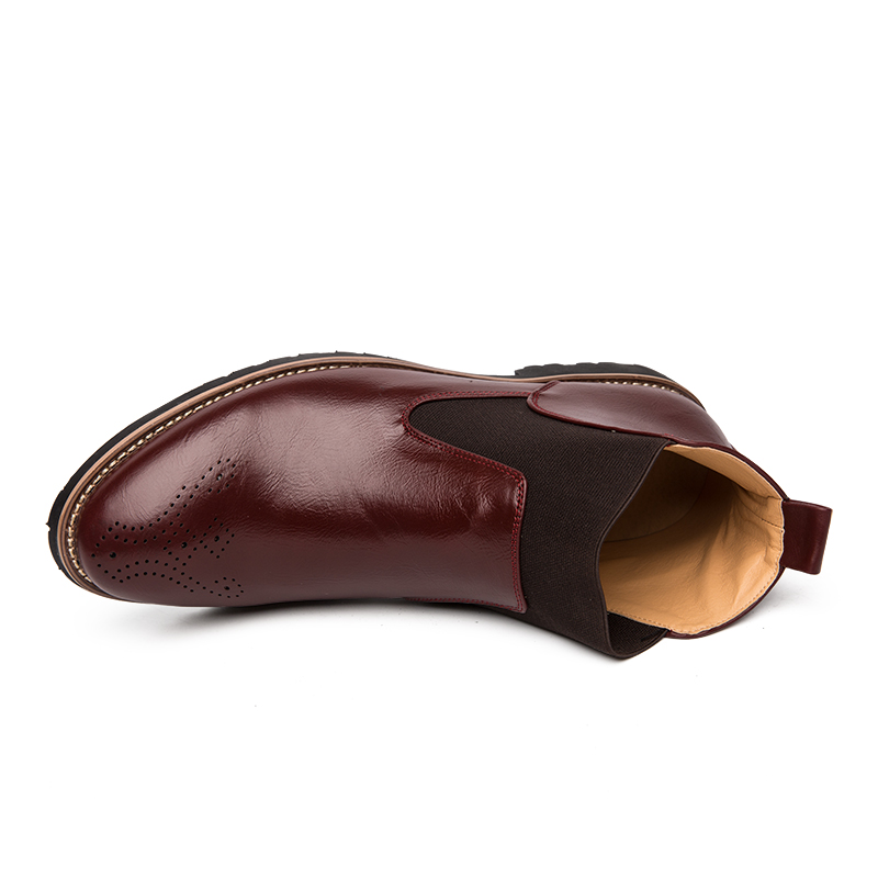 38-46 Men Fashion Boots Pointed Leather Formal Business Shoes Ankle Martin Chelsea Boots Moccasins
