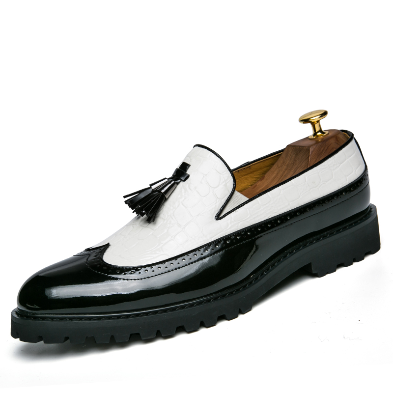 38-46 British Men Leather Business Shoes Slip-on Formal Office Oxford Soft Pointed Leisure Dress