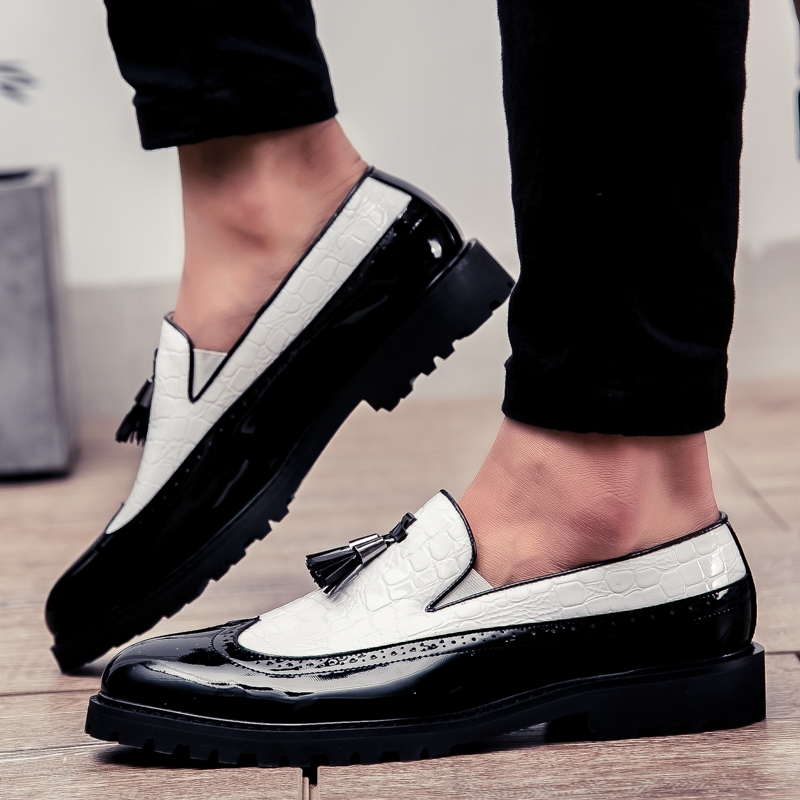 38-46 British Men Leather Business Shoes Slip-on Formal Office Oxford Soft Pointed Leisure Dress