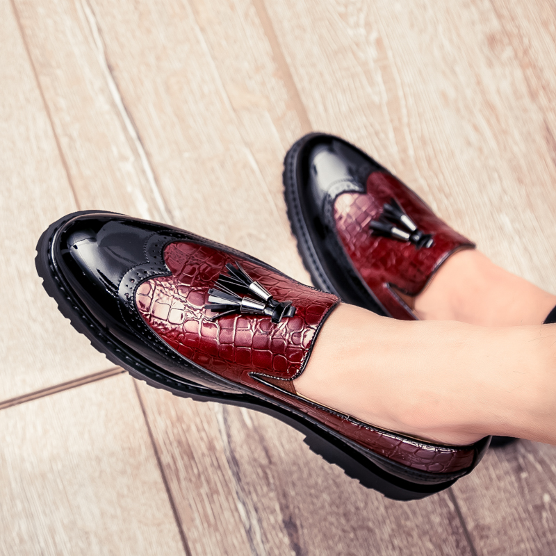 38-46 British Men Leather Business Shoes Slip-on Formal Office Oxford Soft Pointed Leisure Dress