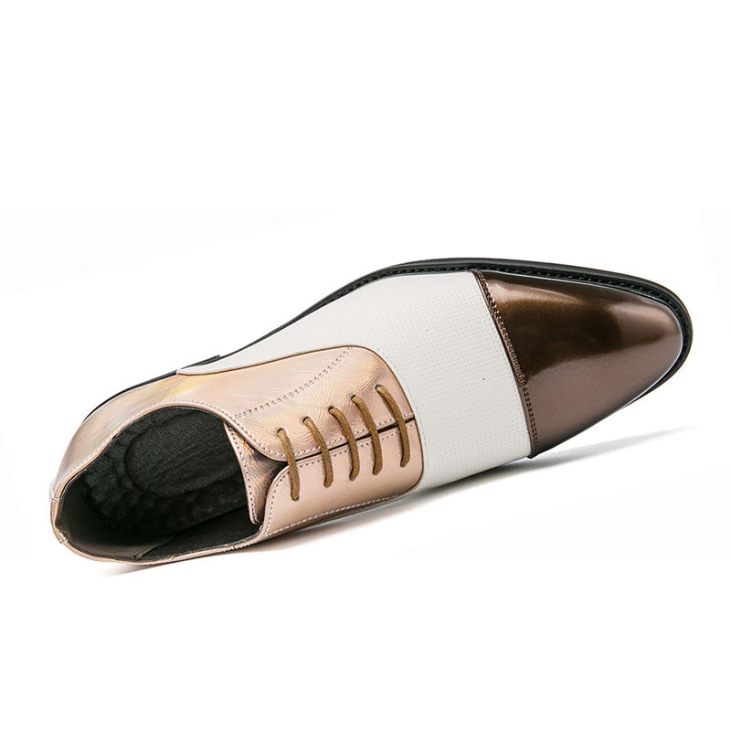 38-48 Men Leather Business Shoes Dress Pointed Formal Office Oxford Soft Leisure Lace-up Casual Work