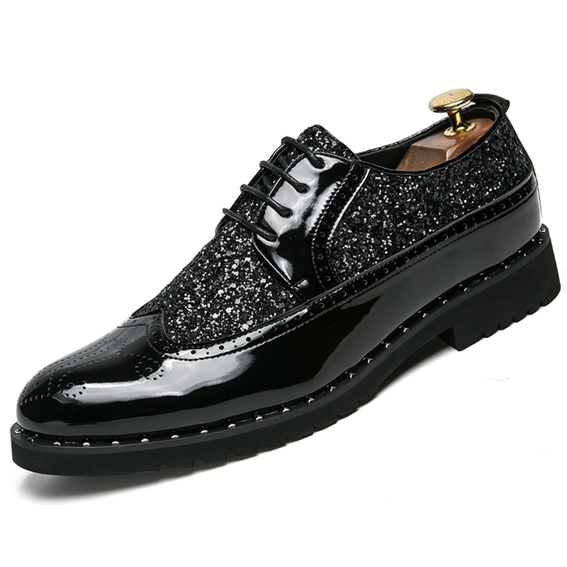 Men Leather Business Shoes Pointed Soft Leisure Formal Office Oxford Casual Loafers Lace-up Dress