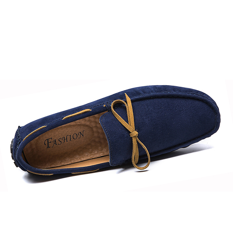 38-48 Men Driving Shoes Leather Dress Office Slip-on Business Doug Shoes Casual Loafers Flats Work
