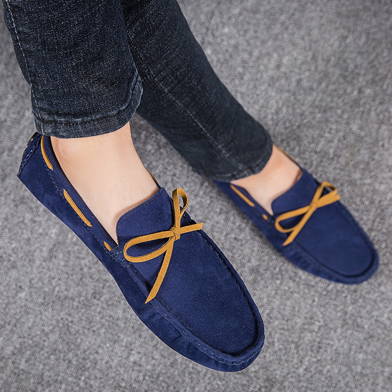 38-48 Men Driving Shoes Leather Dress Office Slip-on Business Doug Shoes Casual Loafers Flats Work