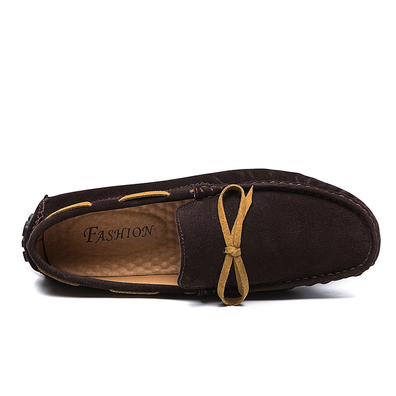 38-48 Men Driving Shoes Leather Dress Office Slip-on Business Doug Shoes Casual Loafers Flats Work