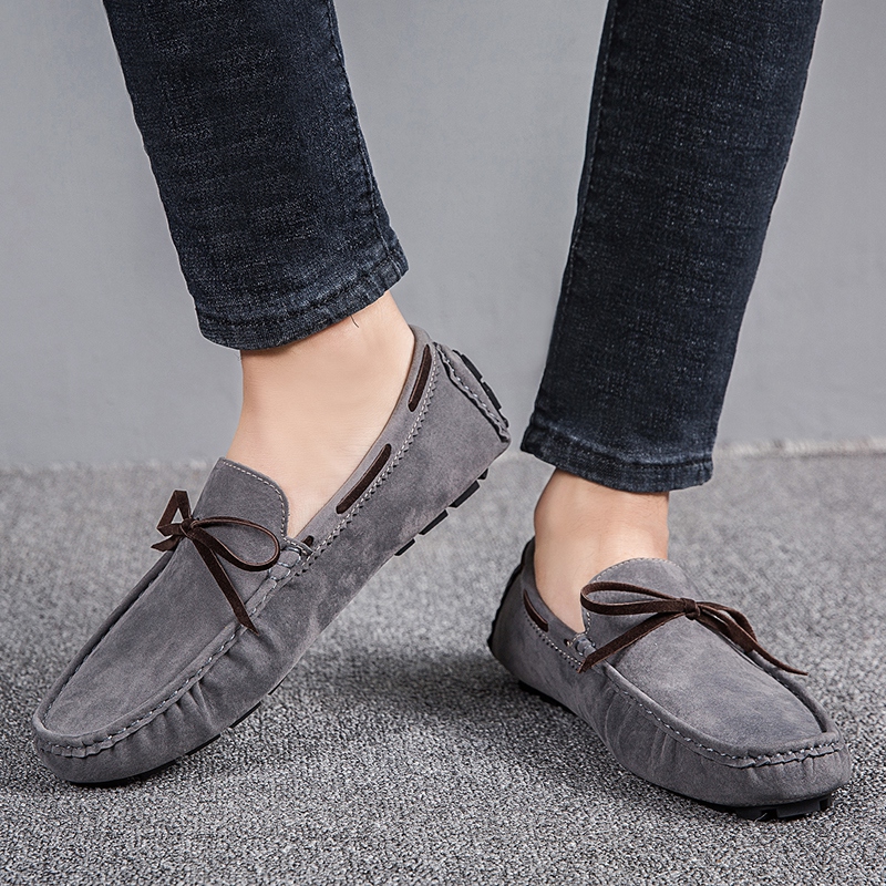 38-48 Men Driving Shoes Leather Dress Office Slip-on Business Doug Shoes Casual Loafers Flats Work