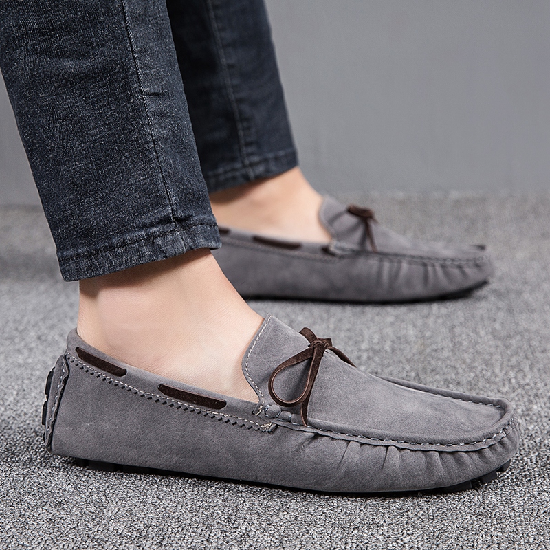 38-48 Men Driving Shoes Leather Dress Office Slip-on Business Doug Shoes Casual Loafers Flats Work