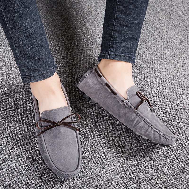 38-48 Men Driving Shoes Leather Dress Office Slip-on Business Doug Shoes Casual Loafers Flats Work