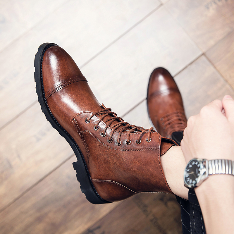 38-48 Men's Shoes New High Quality Men Ankle Boot Male Vinage Classic Chelsea Winter Zipper Boot