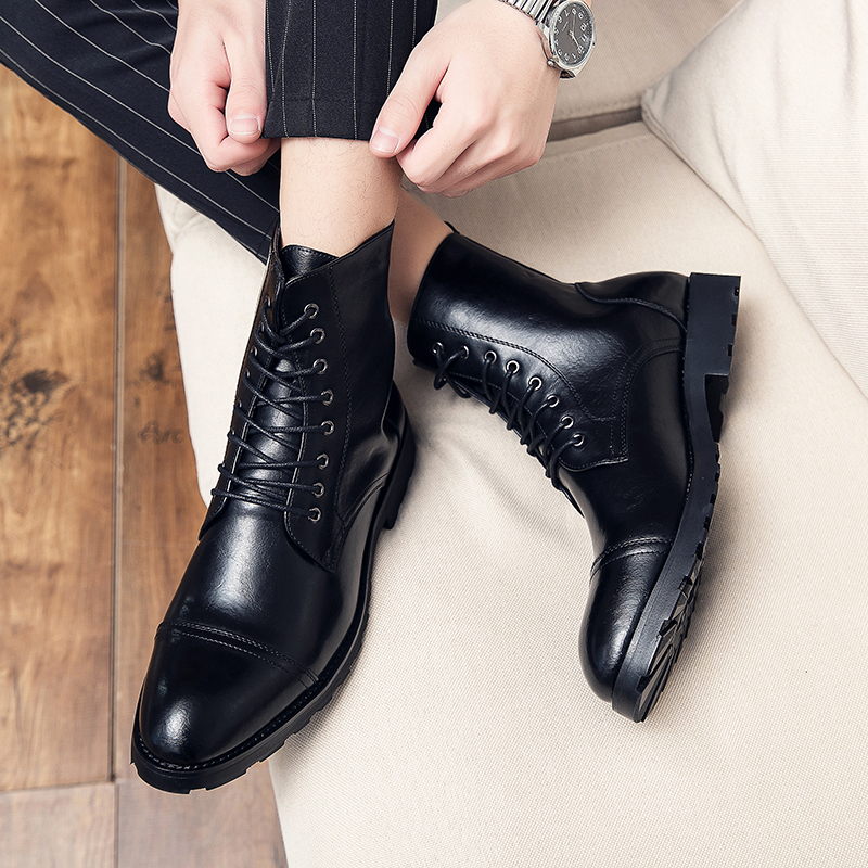 38-48 Men's Shoes New High Quality Men Ankle Boot Male Vinage Classic Chelsea Winter Zipper Boot