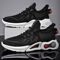 Christmas Men Running Shoes 2021 Comfortable Sport Shoes Men Trend Lightweight Walking Shoes Men Sneakers Black 41