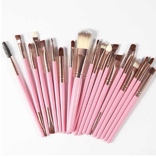 20Pcs Makeup Brushes Set Eye Shadow Eyeliner Foundation Cosmetics Loose Powder Fluffy Professional Brushes Make Up Accessories