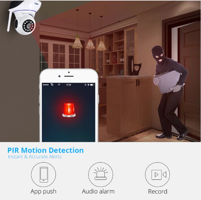 5MP IP Camera Smart Home Indoor WiFi Wireless Surveillance Audio Cam CCTV 2.4G Automatic Tracking Security Baby Monitor