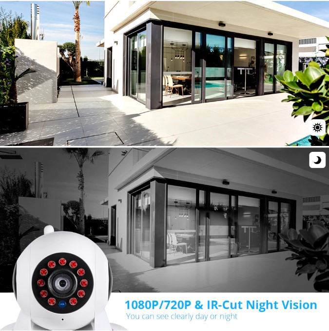 5MP IP Camera Smart Home Indoor WiFi Wireless Surveillance Audio Cam CCTV 2.4G Automatic Tracking Security Baby Monitor