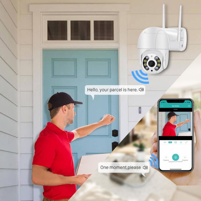 1080P IP Camera WiFi Motion Voice Alert 2MP CCTV Camera IR Light Audio Security Surveillance Camera