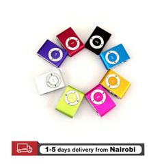 Mini Portable Metal MP3 Players ipods Clip Sports Walkman Music With In-Ear Earphones black