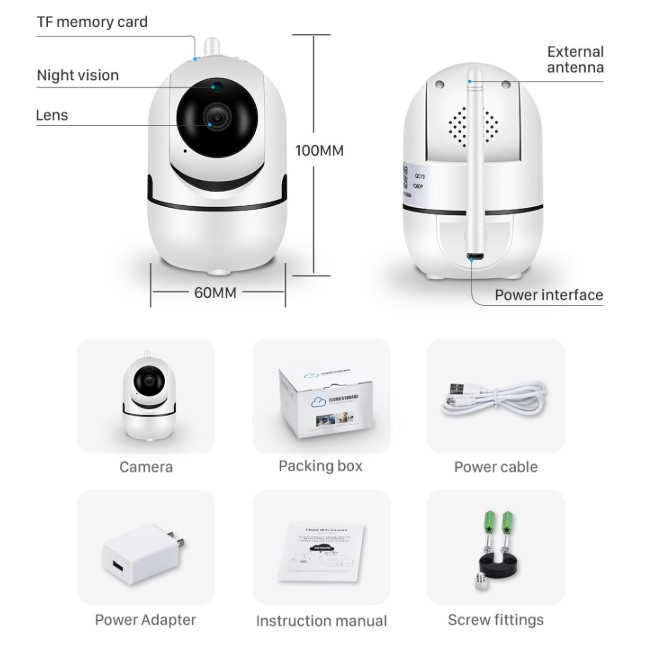 Wireless IP Camera Wifi 360 CCTV Camera Mini Pet Video Surveillance Camera With Wifi Baby Monitor ycc365 1080P Smart Home