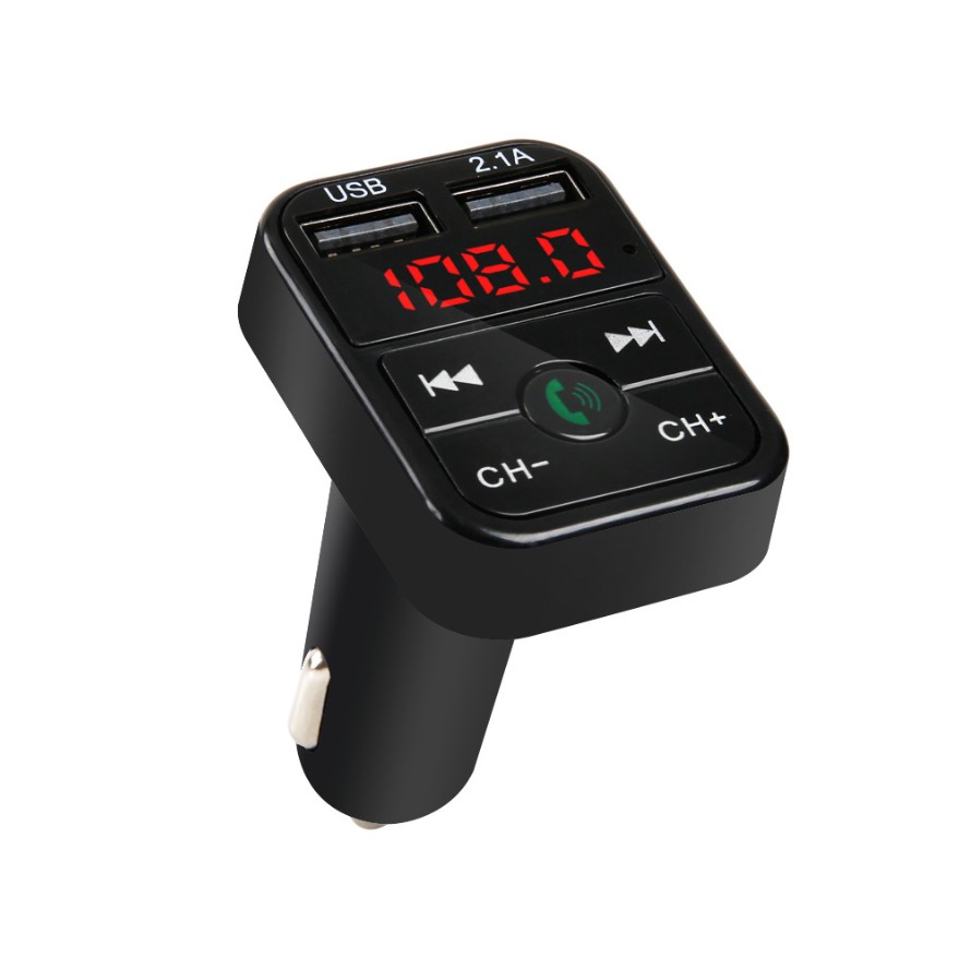 Car Bluetooth FM Transmitter Wireless Handsfree Audio Receiver MP3 Player 2.1A Dual USB Car Charger