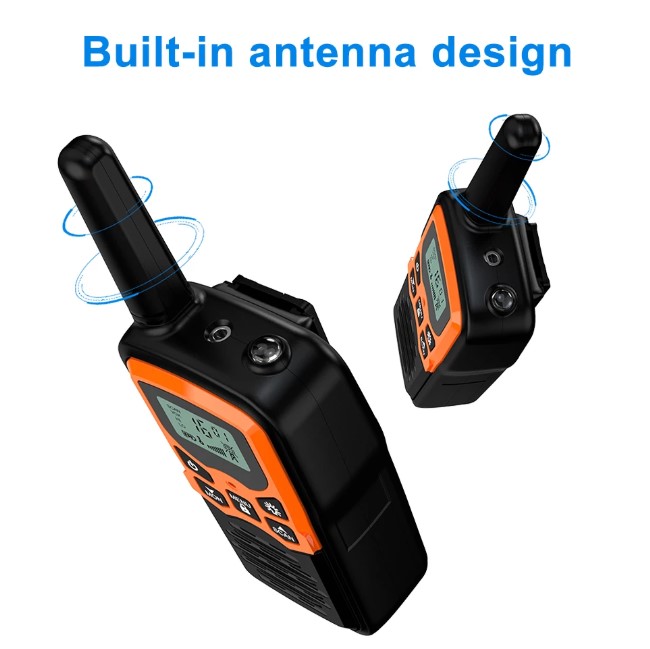 2PCS Mini Handheld Walkie Talkie Portable High Power VHF Two Way Ham Radio Communicator Transceiver