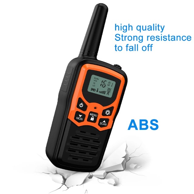 2PCS Mini Handheld Walkie Talkie Portable High Power VHF Two Way Ham Radio Communicator Transceiver