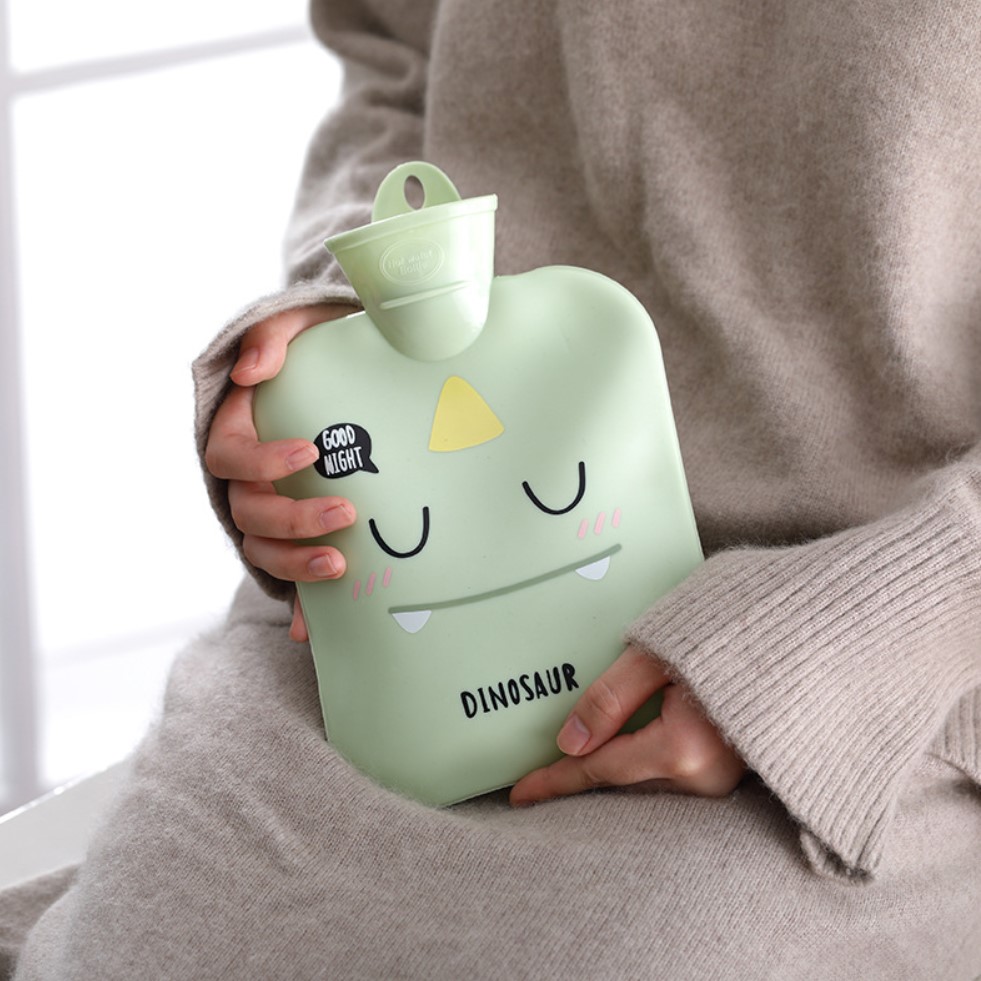 1000ml Hot Water Bag With Cloth Cover Hot Water Bottle Cute Portable Hotwater Warmer Screw As Gift Women Lady Student
