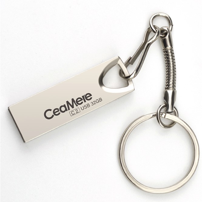 [+2 Free OTG Adapters]Metal USB Flash Drives 128GB/64GB/32GB Flash Disks Memory USB Disk Data Storage With Android OTG Adapter +Type-C OTG Adapter
