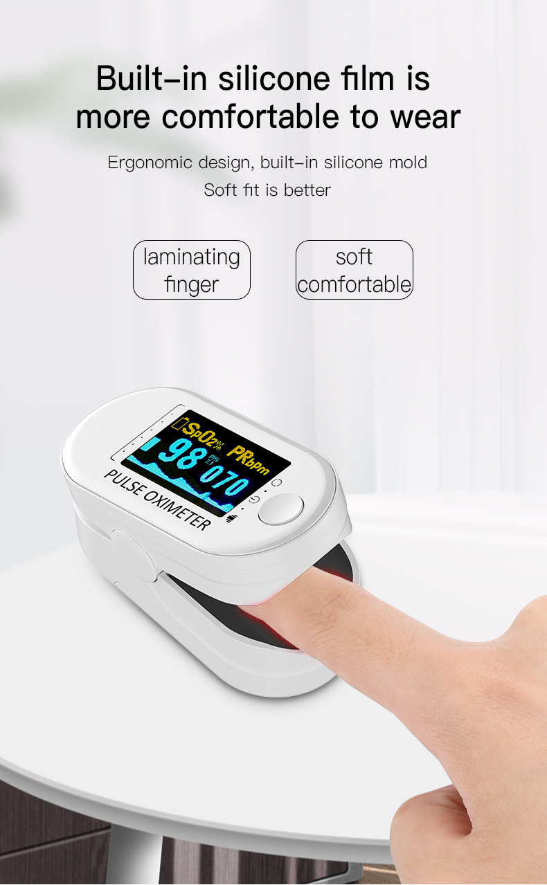 Blood Oxygen Monitor Finger Pulse Oximeter Oxygen Saturation Monitor Health Care Home Monitor
