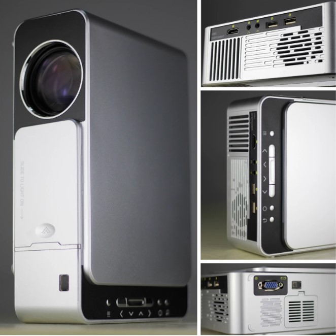 Full HD Android WIFI LED Projector 4K 3500 Lumens HDMI USB 1080P Portable Support AirPlay DLNA