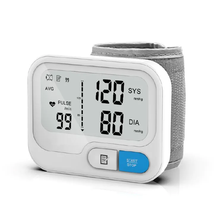 New Arrived Automatic Digital Wrist Blood Pressure Monitor Sphygmomanometer Tonometer Tensiometer Heart Rate Pulse Meter BP Monitor