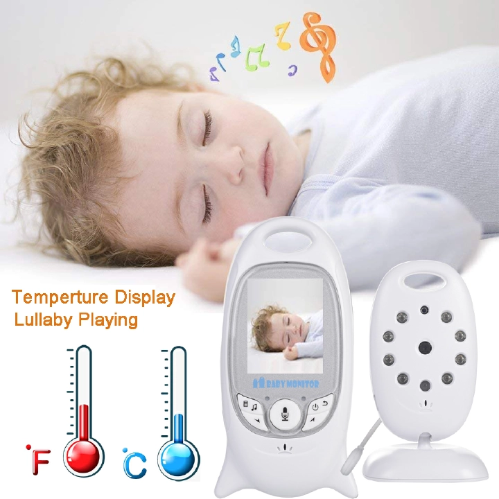 Baby Monitor 2 inch Electronic Babysitter Radio Video Nanny Camera Night Vision Temperature Monitoring 8 Lullaby