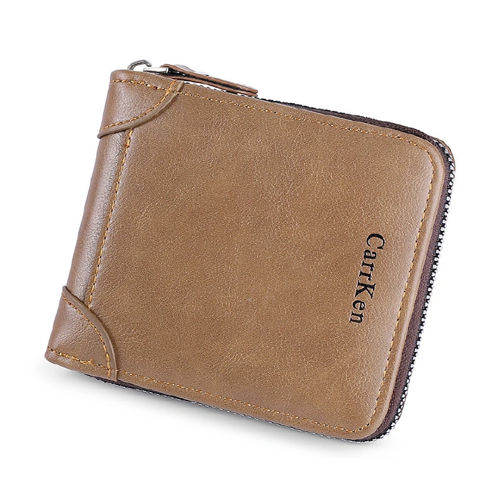 Newest CarrKen Brand  Men's Leather Wallet  Short Slim Male Purses Money Credit Card Holders Men Wallet Money Bag