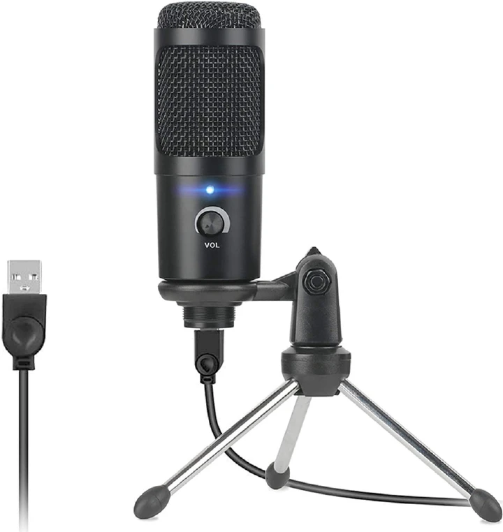Professional USB Condenser Microphones For PC Computer Laptop Singing Gaming Streaming Recording Studio YouTube Video Microfon