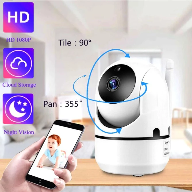 Wireless IP Camera Wifi 360 CCTV Camera Mini Pet Video Surveillance Camera With Wifi Baby Monitor ycc365 1080P Smart Home